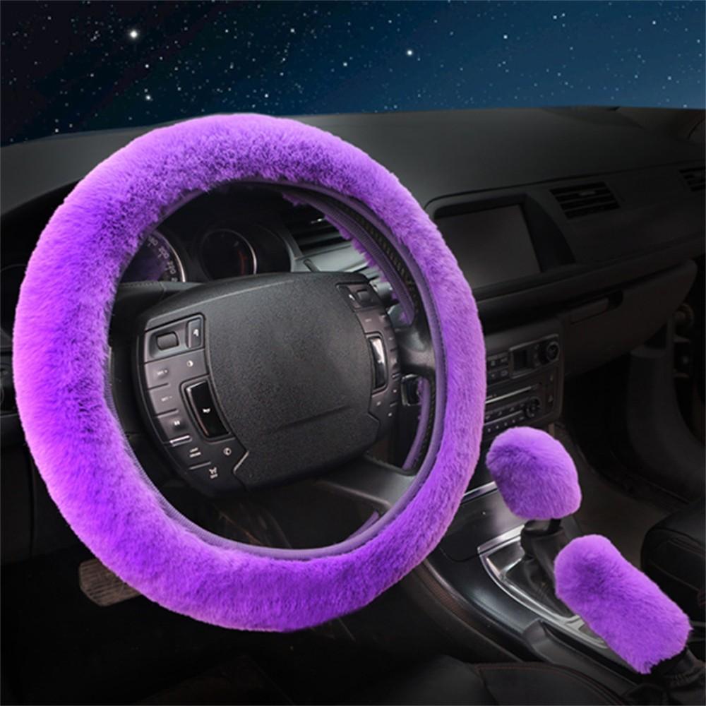 Steering Wheel Cover Car Decor Handbrake Cover Shift Gear Cover
