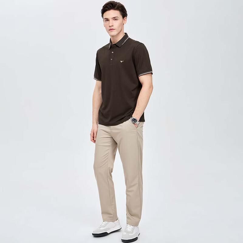SEPTWOLVES Men's Summer Soft Breathable Short Sleeve Polo Shirt