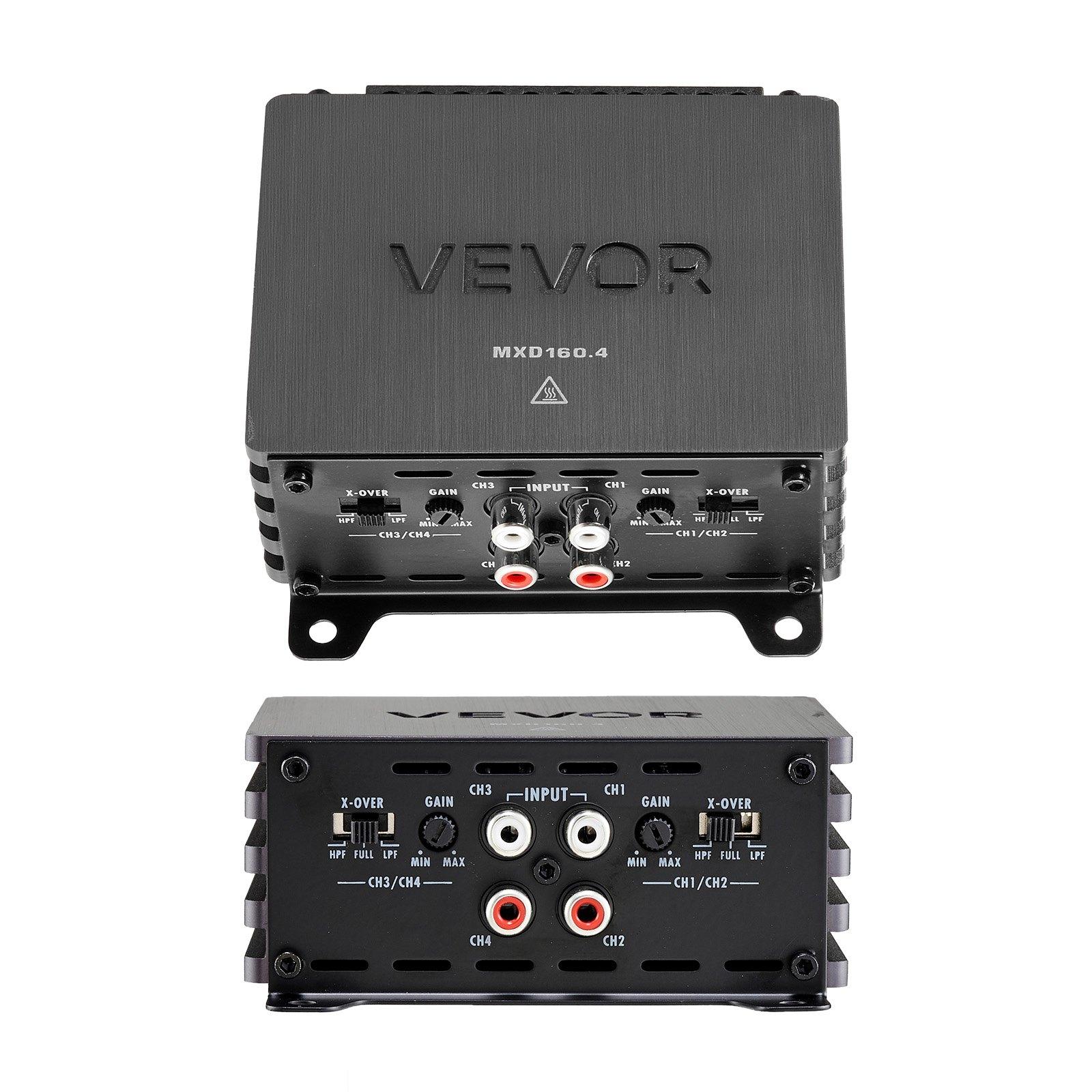 VEVOR Car Audio Amplifier, 4-Channel Bridgeable