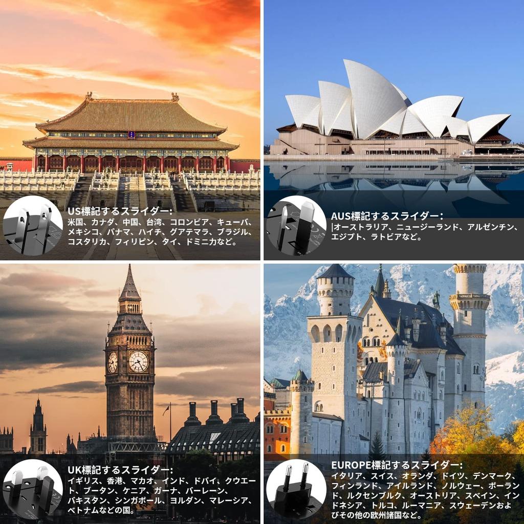 HITRENDS PD 35W Fast Charging Conversion Plug, Worldwide Compatible, Multi-Purpose Conversion Plug for iPhone, Android, Airpods, Switch, MacBook,