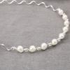 Headband Accessories Rhinestone for Women Headwear Black Silver Metal Pearl Crystal Wave Hairband
