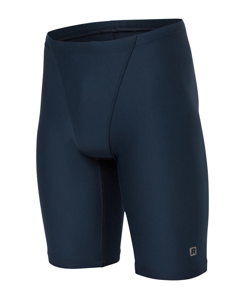 Laelliseupocheu [Osmh667 Nvy] Solid Sturdy Men'S Half-Length Swimsuit Navy