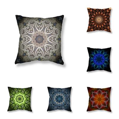Mandala Printed Throw Pillow Cover Sofa Decor Room Bedside Office Game Chair Cushion  Home    45x45cm
