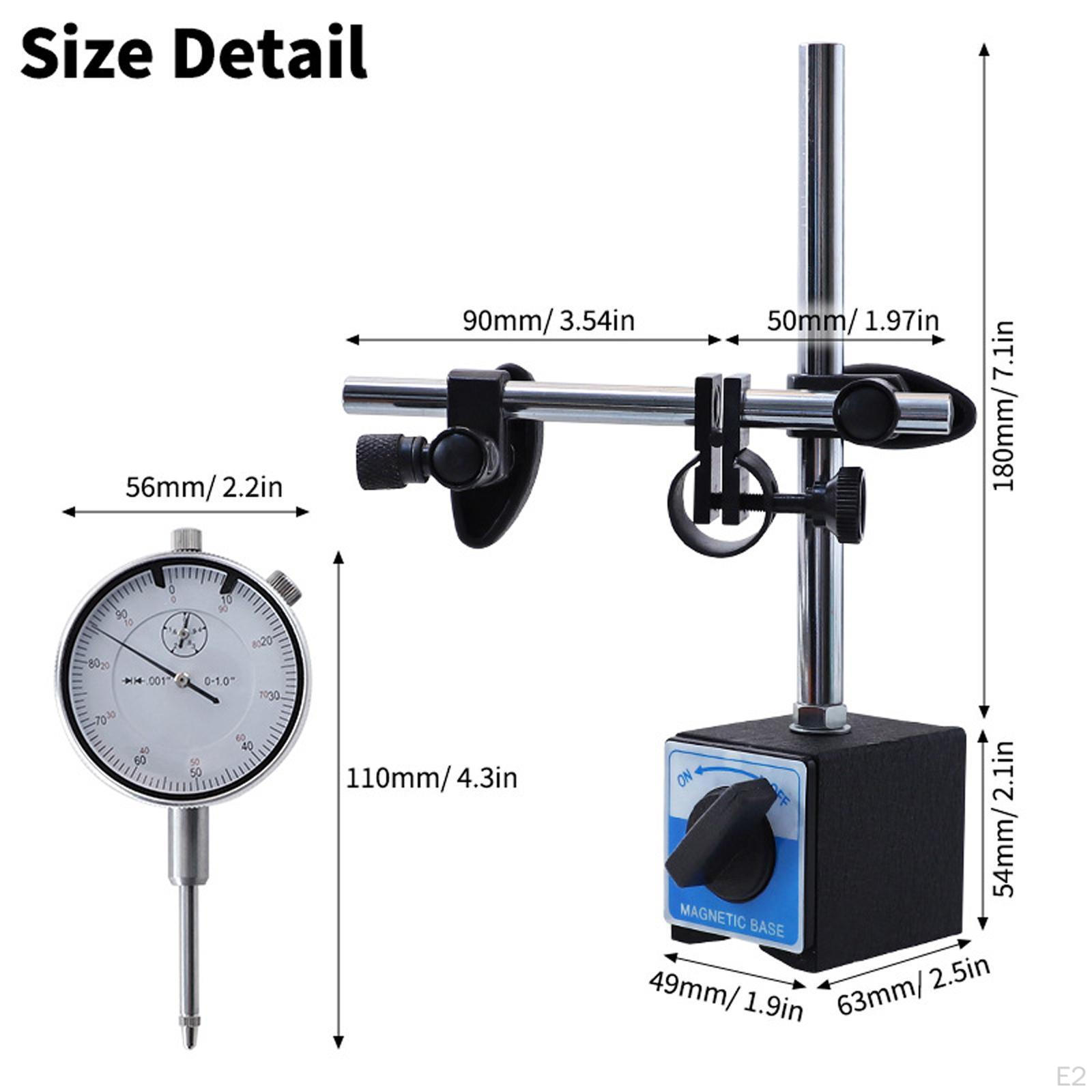 Sharplace Messuhr Ständer - Flexibler Metall Basisständer Verstellbar