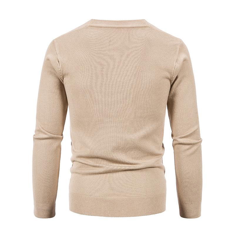 Men's Cardigan Sweater Men's Korean Version Slim-fit V-neck Knitted Sweater Trendy Thread Jacket Men's