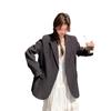 Black Design Temperament Fashionable Versatile Suit Women's Early Spring New Light Mature Wind Loose Short Coat
