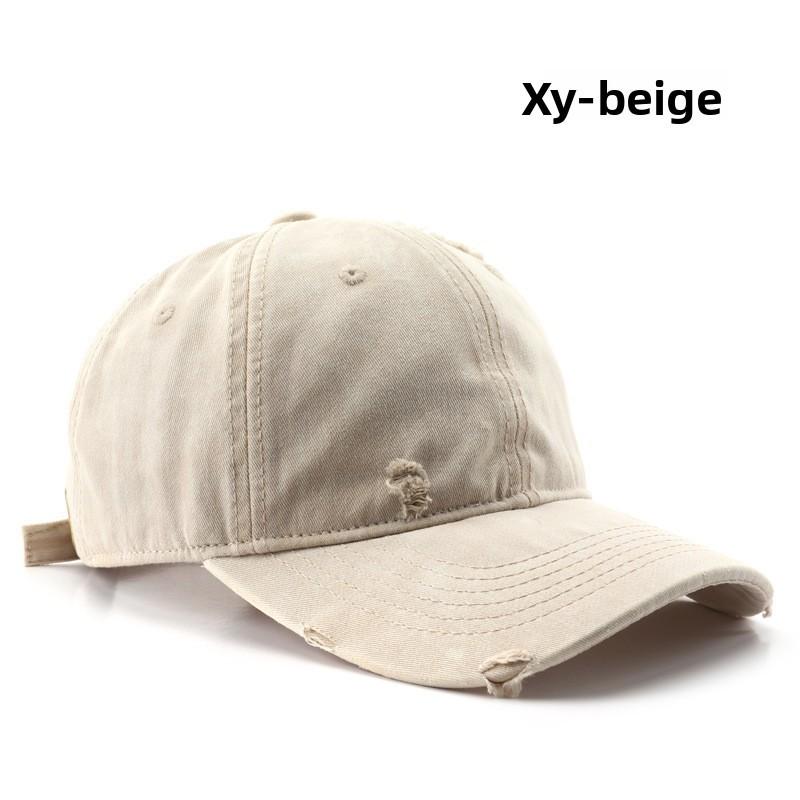 Vintage Style Cotton Baseball Cap With Sun Protection For Outdoor Activities