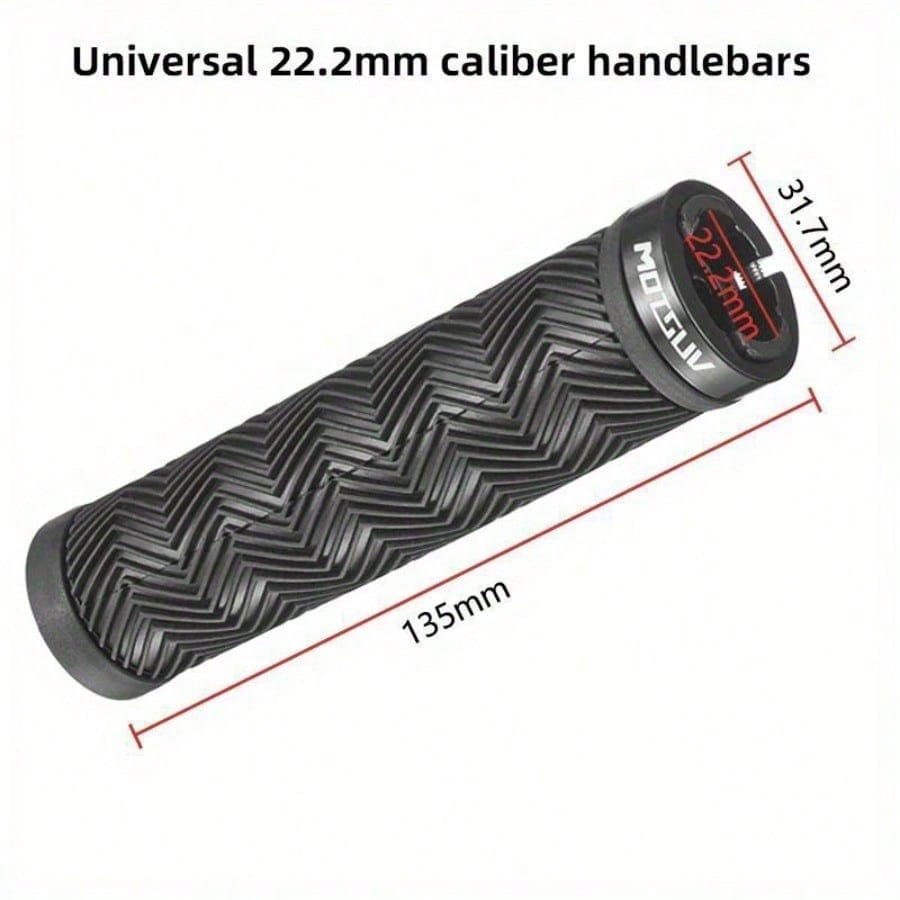 Bicycle Grips Handbar Grip Rubber Non-slip Lock Ring Cycling Anti Slip and Mountain Bike Accessory