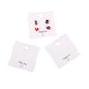 4-Hole Smile Face Earring Display Card - Simple Fashionable Jewelry Tag