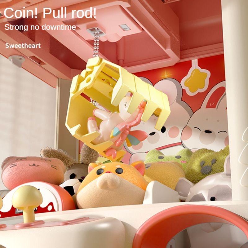 Children Mini Claw Machine Toys Rabbit Automatic Coin Operated Play Game Arcade Crane Doll Machines Kids Birthday Christmas Gift
