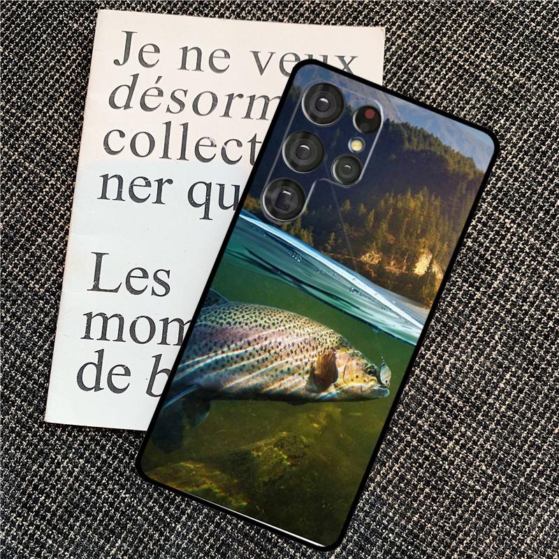 Trout Fishing Case For Samsung Galaxy S25 Ultra S20 S21 S22 S23 S24 Ultra S9 S10 Plus S24 FE Back Cover