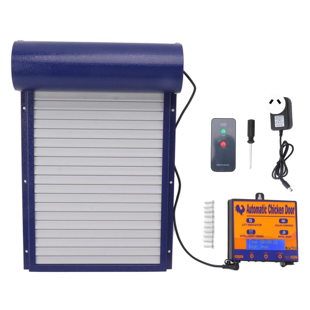 Automatic Chicken Coop Door Light Sensing Timing Remote Control 3 In 1 Coop Door for Breeding Farm