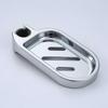 Shower Soap Holder with Lifting Rod and Tray, Plastic Box for Shower Pipe Accessories