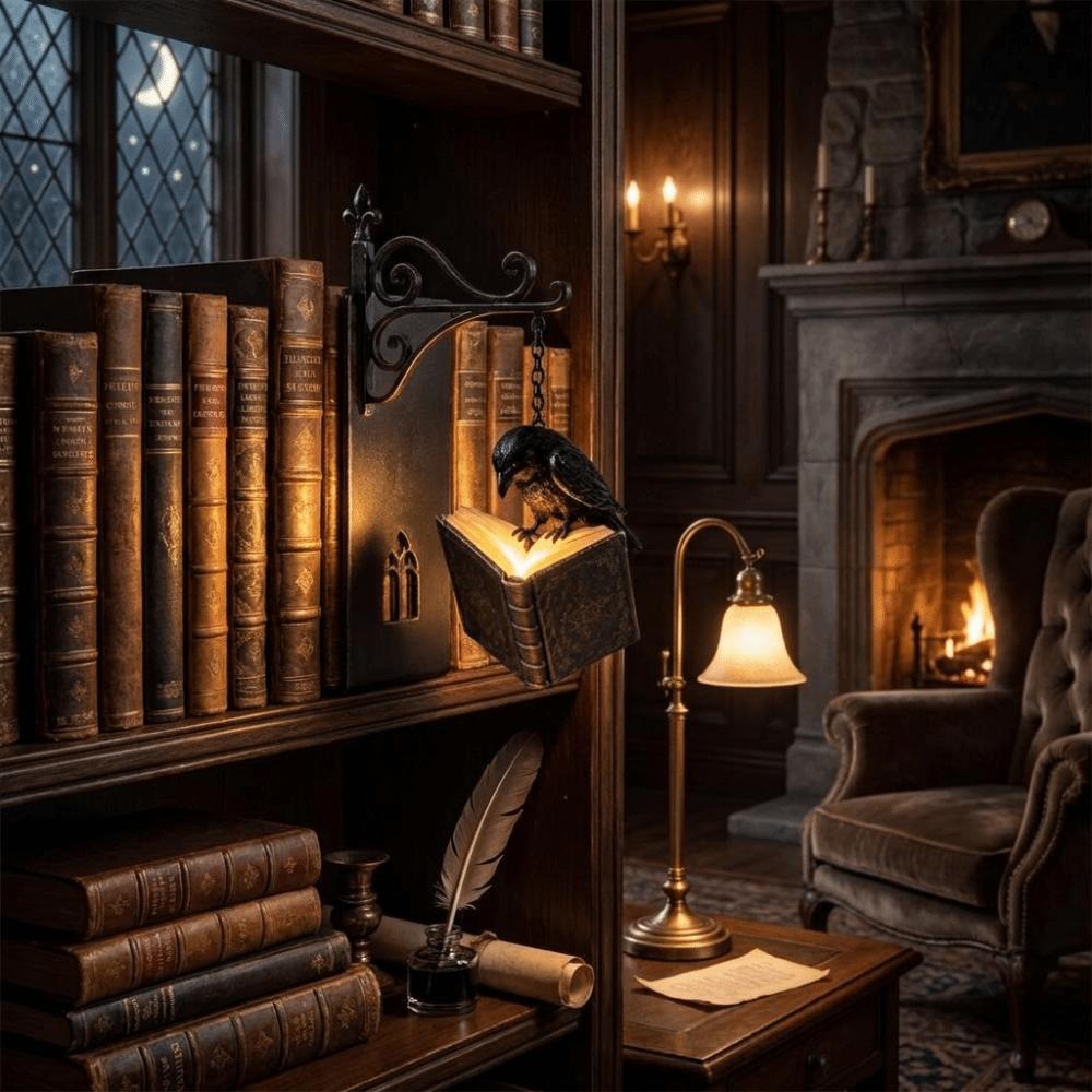 Compact Mini Size LED Bookshelf Decor Light Fine Craftsmanship Desktop Ornament Study Room