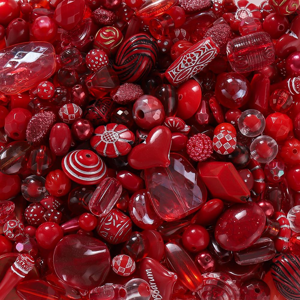 

20g/Lot Mixed Shape Beads Acrylic Loose Spacer Bead for DIY Handmade Bracelet Necklace Jewelry Making Accessories Supplies