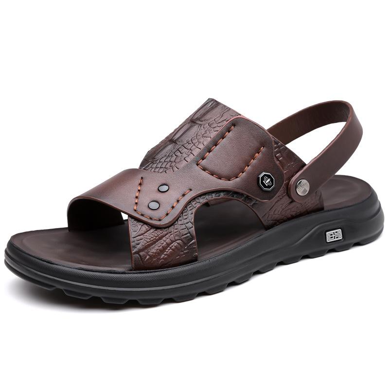 Summer new men's sandals men's trendy large size beach shoes fashion cool slippers men's shoes