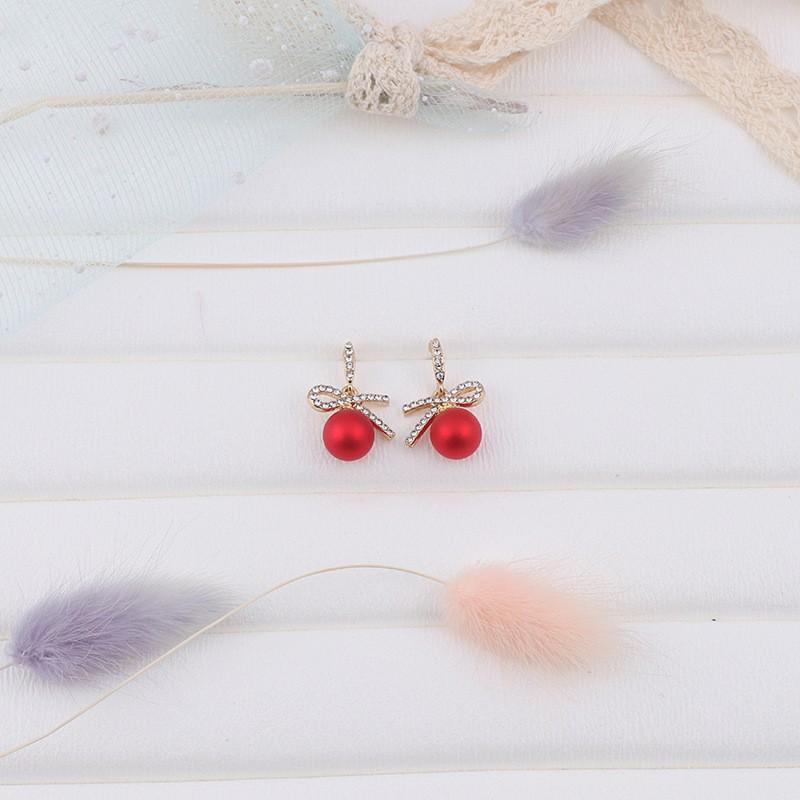 

Серьги-бантики из серебра 925 пробы с жемчугом - Стильный корейский дизайн для моды в стиле мульти-матч