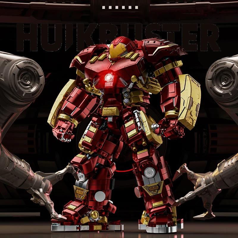 

Iron Heroes Blocks Action Figures Mark Construction Sets Buster Mech Diy Brick Collectible Toys For Young Boys Adult Kids Gifts