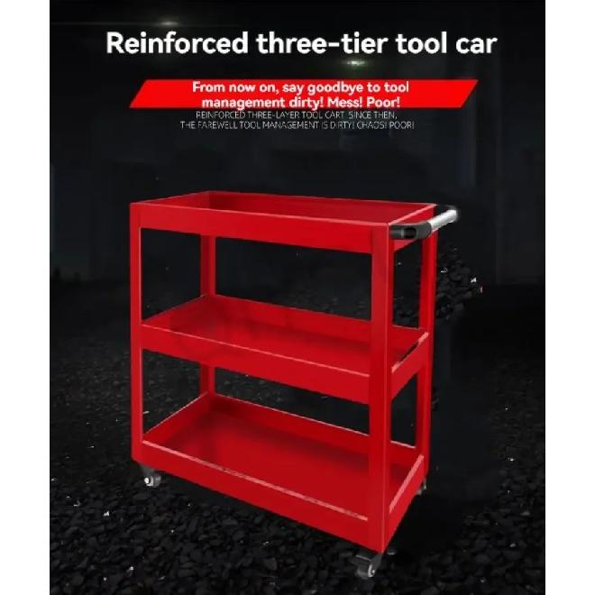 Tool Car Multi-functional Auto Repair Three-layer Tool Cabinet Auto Repair Mobile Shelf Layer Drawer Type Trolley