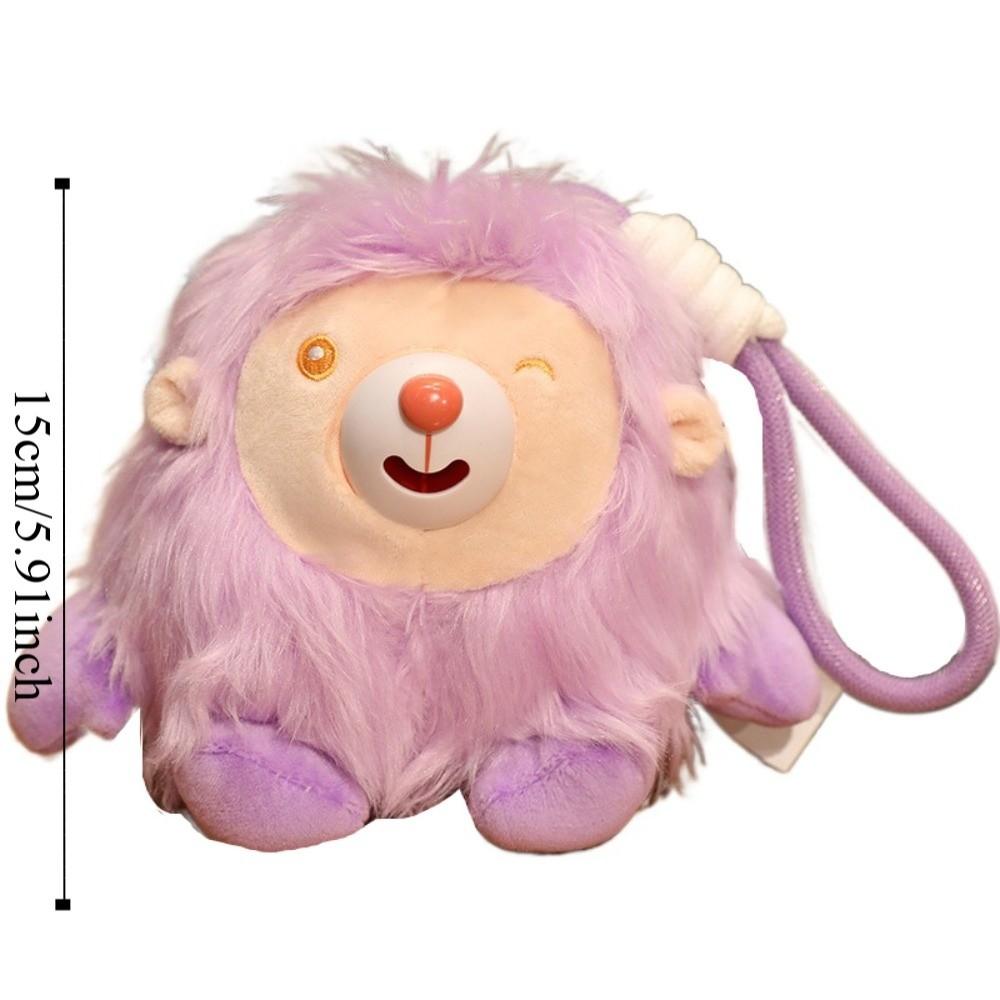 With Sound Animal Plush Pendant Stick Out Tongue Plush Doll Keychain Bag Pendant