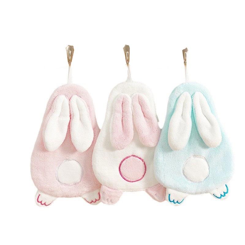 Quick-Drying Cute Coral Cartoon Towel for Bathroom/Kitchen