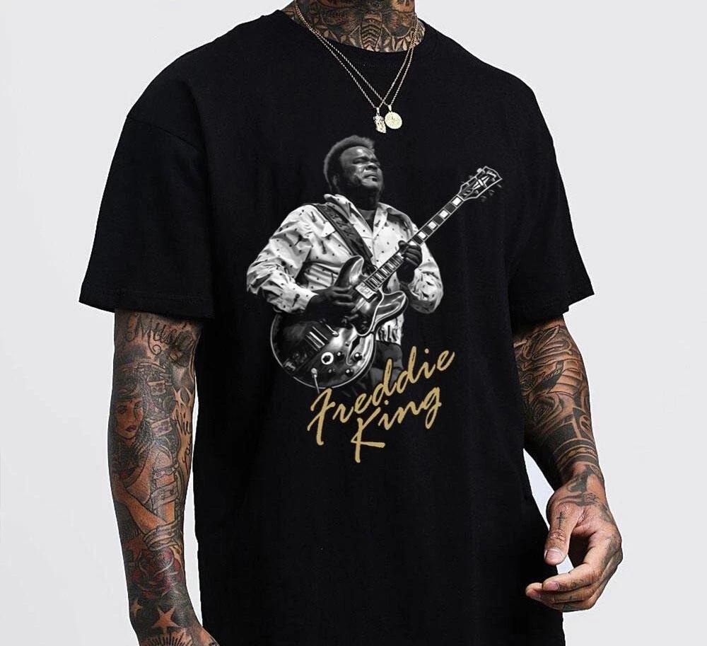 Vtg Freddie King Live In Tour Heavy Cotton Black S-5XL Unisex Shirt TR062 L