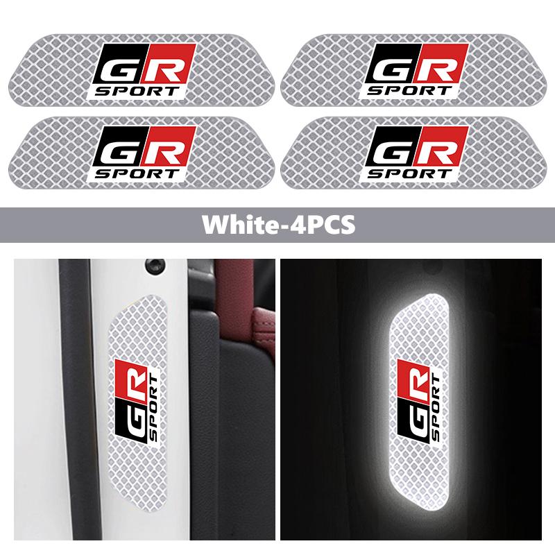 Car Stickers Wheel Eyebrows Reflective Warning Stickers Reflective Strip Accessories For S1 Crown GR Corolla YARIS Auris JH0