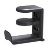 PC Gaming Metal Headphone stand/Dual Headset Hanger Hook Holder with Adjustable & Rotating Arm Clamp/Universal