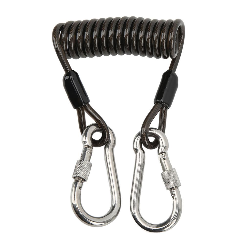Diving Camera Anti Lost Spring Coil Lanyard Rustproof Quick Release Buckle Diving Tools