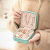 Tragbare Schmuckschatulle Reise Ringe Ohrstecker Schmuckschatulle Schmuck Aufbewahrungsbox Mädchen Herz Niedlich Kompakte Tasche