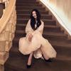 2026 Summer New European and American French Gentle Wind Waist Mesh Super Fairy Sweet Dress Women