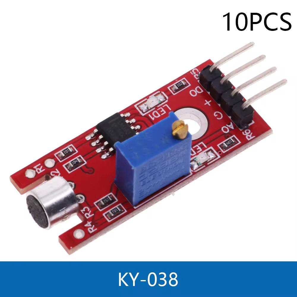 5/10PCS Microphone Voice Sound Sensor Detection Module For Arduino AVR PIC Analog Digital Output Sensors KY-038 KY-037