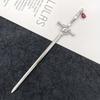 Ruby Pendant Vintage Hair Stick Headband, Vintage Style Headwear, Hanfu Paired with Exquisite Hairpin Accessories.