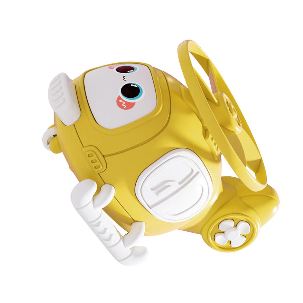 Helicopter Bamboo Dragonfly Toy Plastic Inertial Collision Aircraft Toys for Birthday Gifts Party Yellow