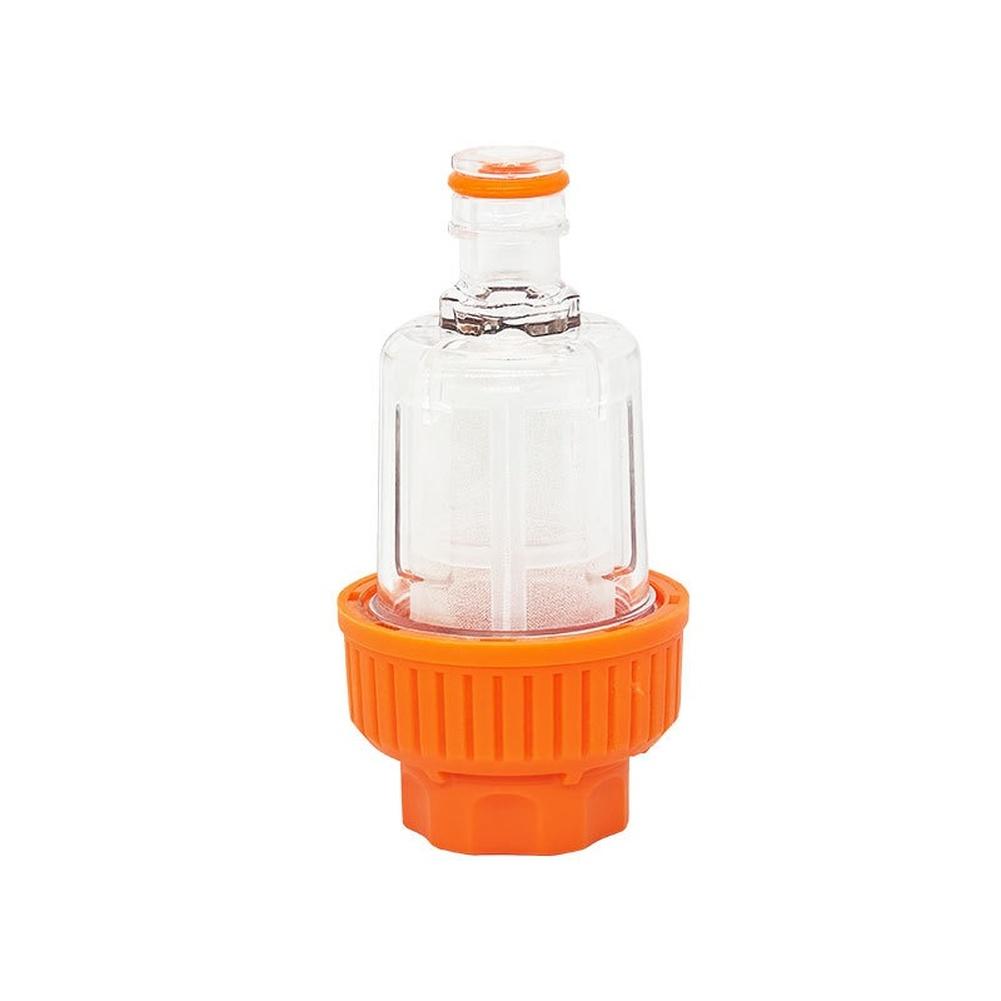 Water Filter with Plastic Nipple Connector G34 for Car Washing Machines Featuring 6 Point Fine Mesh and Secure Water Inlet Seal