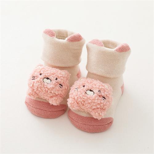 0-3Years Newborn Baby Girl Boy Socks Cute Cartoon Animal Socks Non-slip Toddler Floor Socks Winter Thicken Warm Socks for Infant