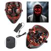 Halloween Scary LED Light Up Glow Mask Costume for Party Prop Show Decor(red)