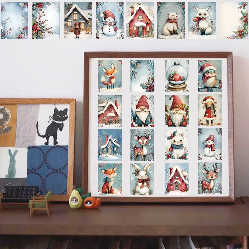50/100PCS Christmas Snowfield Stickers Notebook Snowboard Phone Bicycle Festival Art Picture Coffee Skateboard Adult Sticker