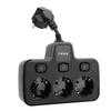 Power Socket with Independent   Multi Outlets Adapter 3 Way 2 Prong AC Grounding Outlet Extender