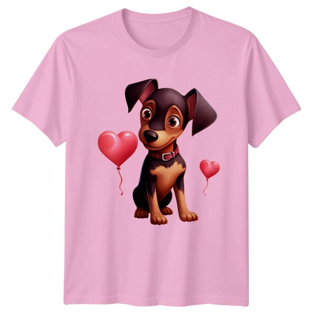 Puppy Dog Heart Balloons Animals Graphic Tee Unisex TShirt Unisexs Unisexs Top