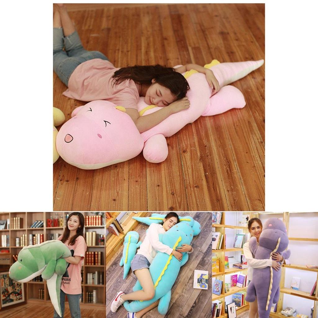 Kız Çocukları İçin Sevimli Dinozor Peluş Oyuncak Bebek, Ev Dekorasyonu Yastığı