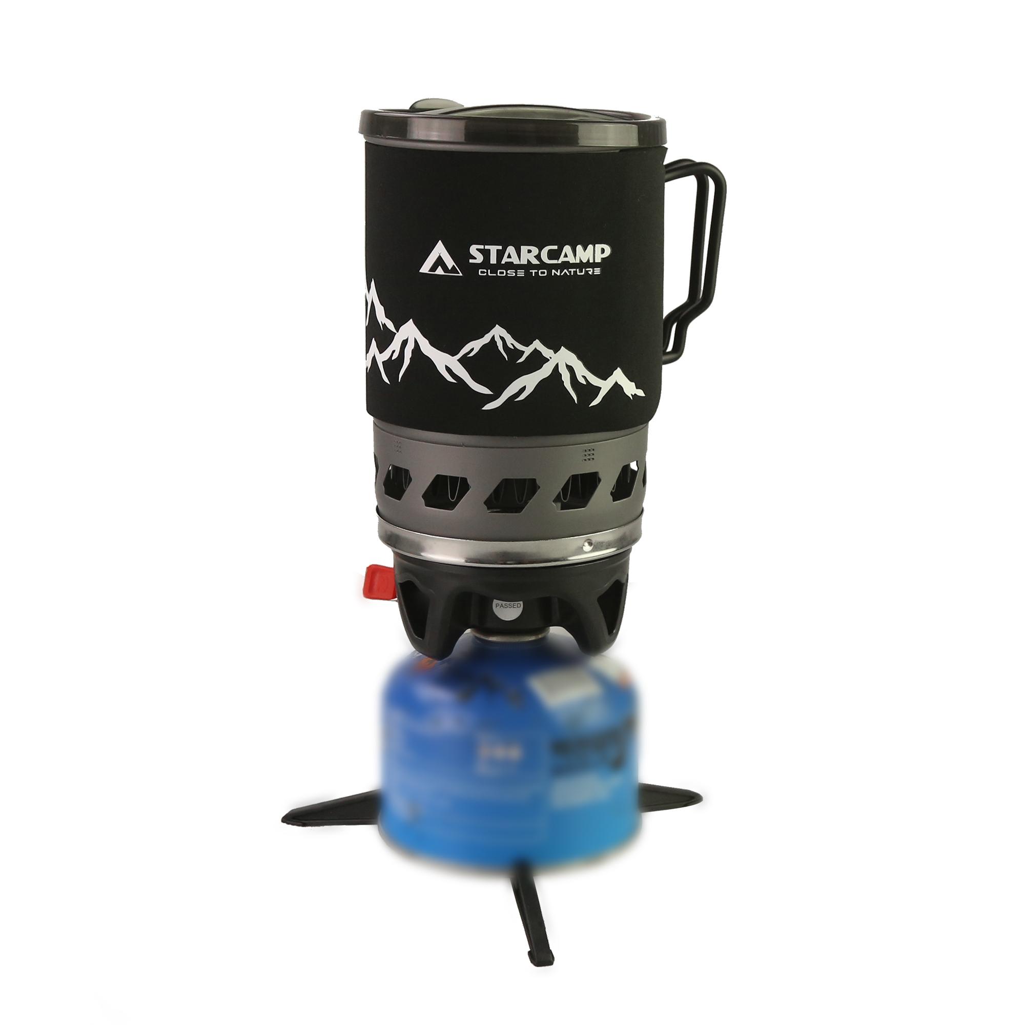 STARCAMP 1100ml Outdoor Solo Backpack Hiking Camping Gas Stove Cooking System Jet Stove Boil Gas Burner