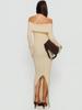 Autumn New Style One-Shoulder Fashion Slim Fit Temperament Lady Sexy Bodycon Dress for Women