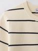 European Style Striped Knitwear for Women - Spring 2026, Short Sleeves