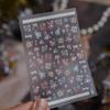 Tomoni Shell Light Nail Stickers - Spring Flower Lace Design Decorative Stickers
