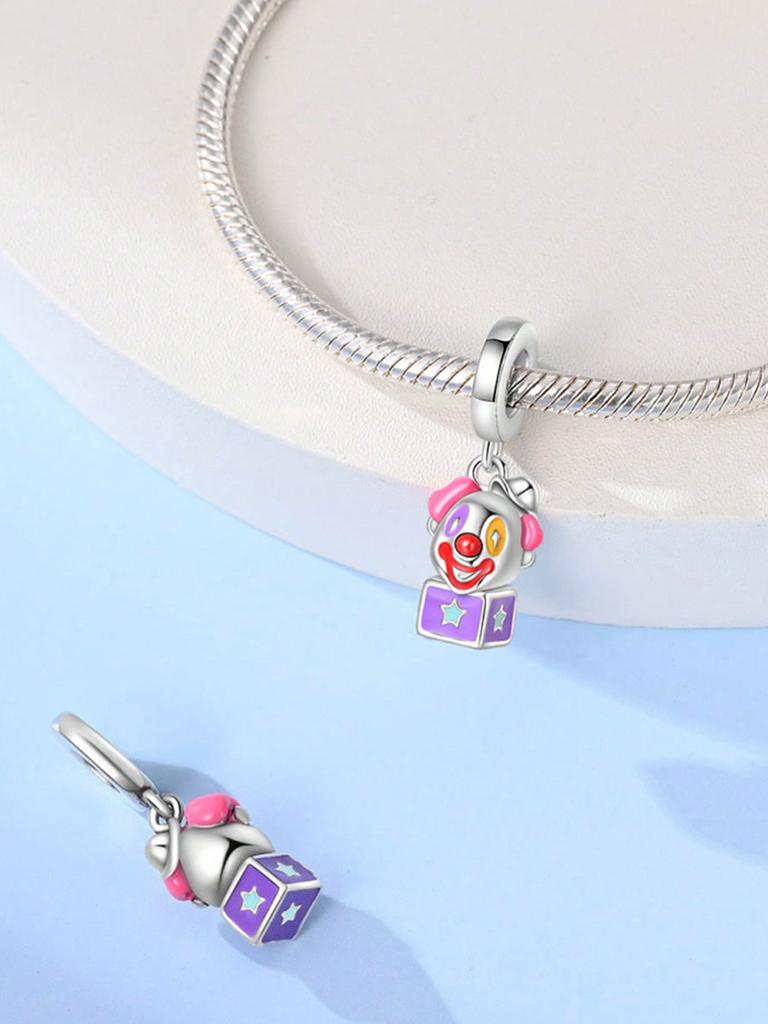Charms Plata Clown Circus Beads Charm Copper Plated Fit Charms Copperoriginal Bracelet For Jewelry Making Diy Charm