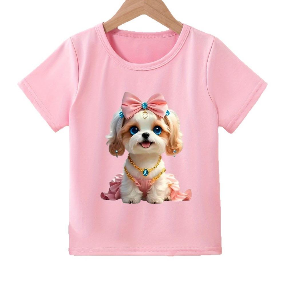 

Energetic, stylish, and cool cartoon print short-sleeved T-shirt 100