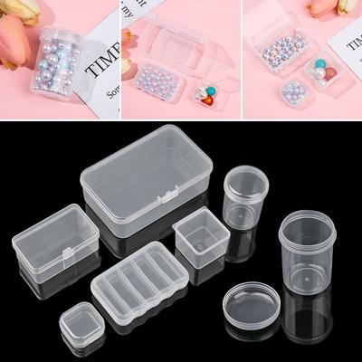 12 Styles Clips Boxes Home Organization Storage Box Pill Storage Supply Craft Bead Holder Jewelry Diamond Container