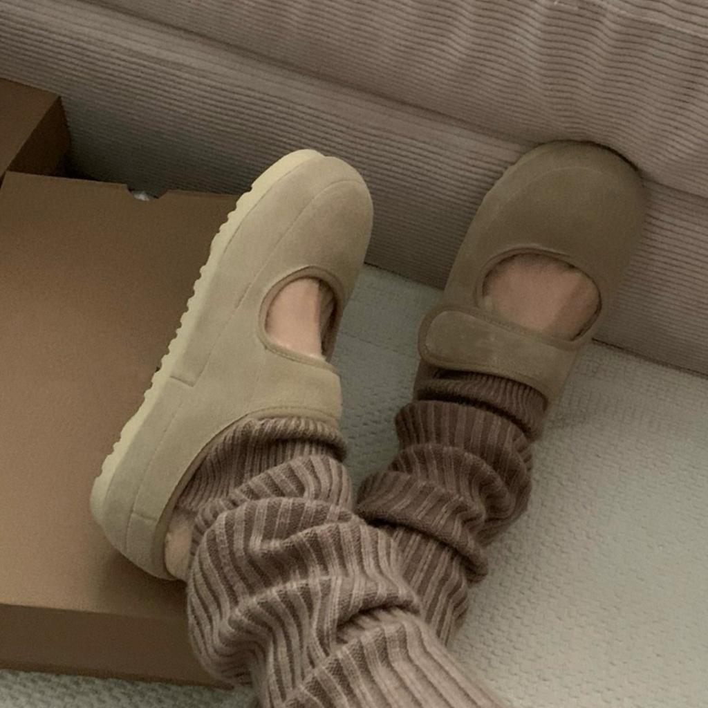 Zhike · Fur integrated snow boots women's new Mary Jane velvet warm Velcro casual fluff cotton shoes