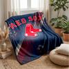 Coperta in Flanella Pile Boston Red Sox Coperta Calda e Accogliente per Divano Letto Viaggio Uso Stagionale